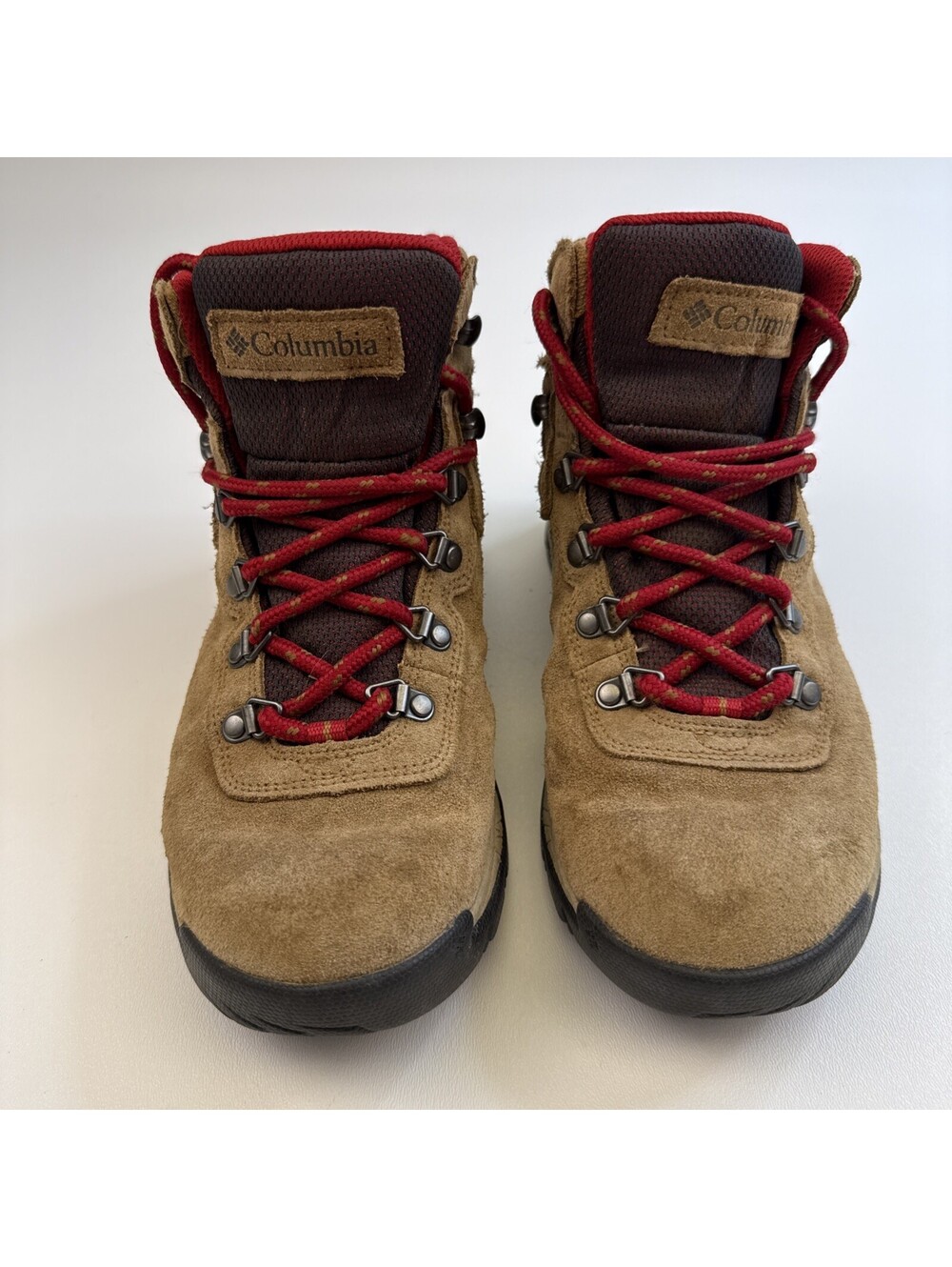Columbia Waterproof Hiking Boots Brown Red Women's Hiking Boots US 8.5